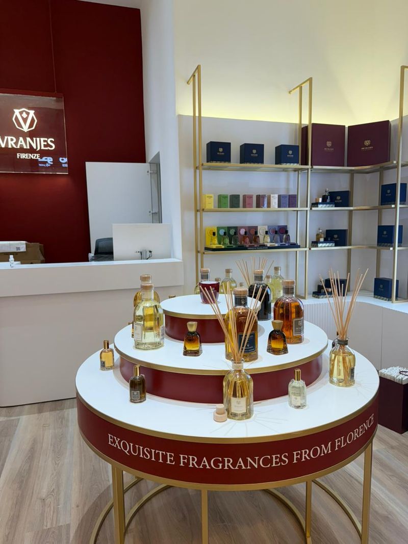 Inside the Dr. Vranjes boutique at Iraq Mall, Baghdad