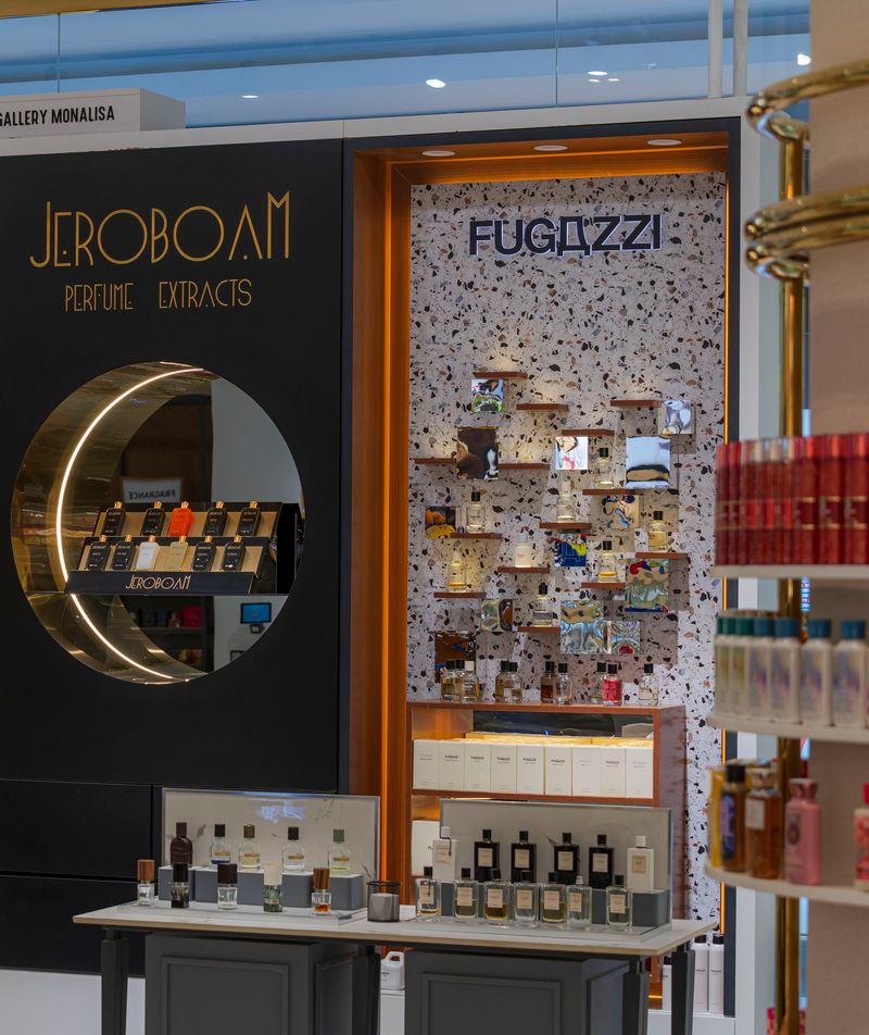 Brand-built units for Jeroboam and Fugazzi at Gallery Monalisa, Grand Majidi Mall, Erbil